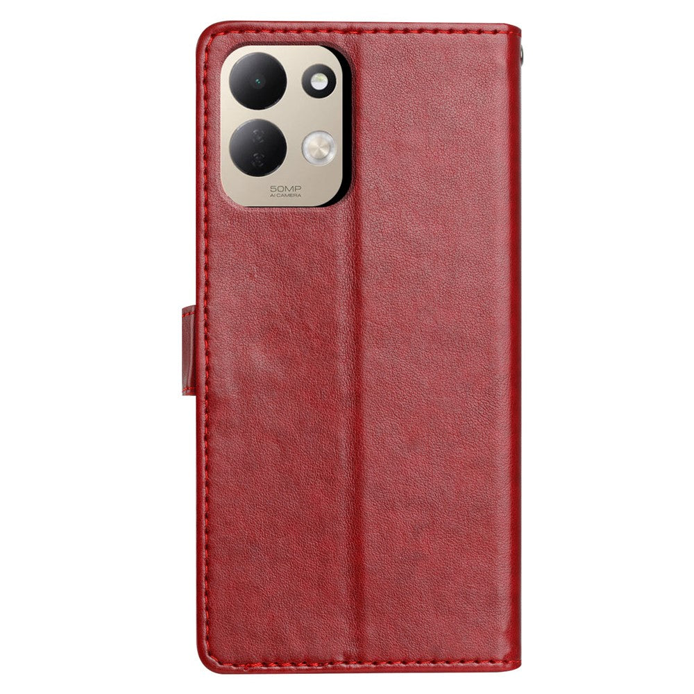 For Xiaomi Redmi 17 4G / G Leather Case Wallet Stand Phone Cover with Handy Strap