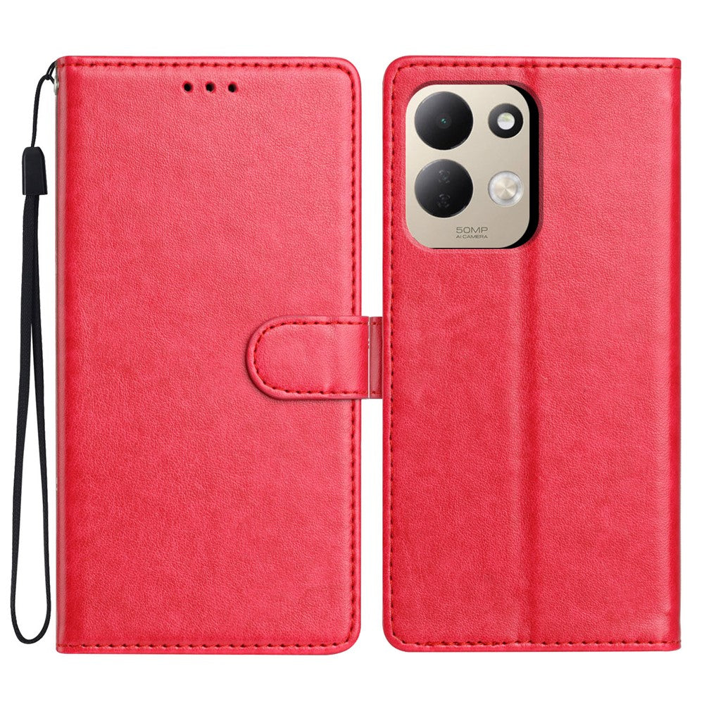 For Xiaomi Redmi 17 4G / G Leather Case Wallet Stand Phone Cover with Handy Strap
