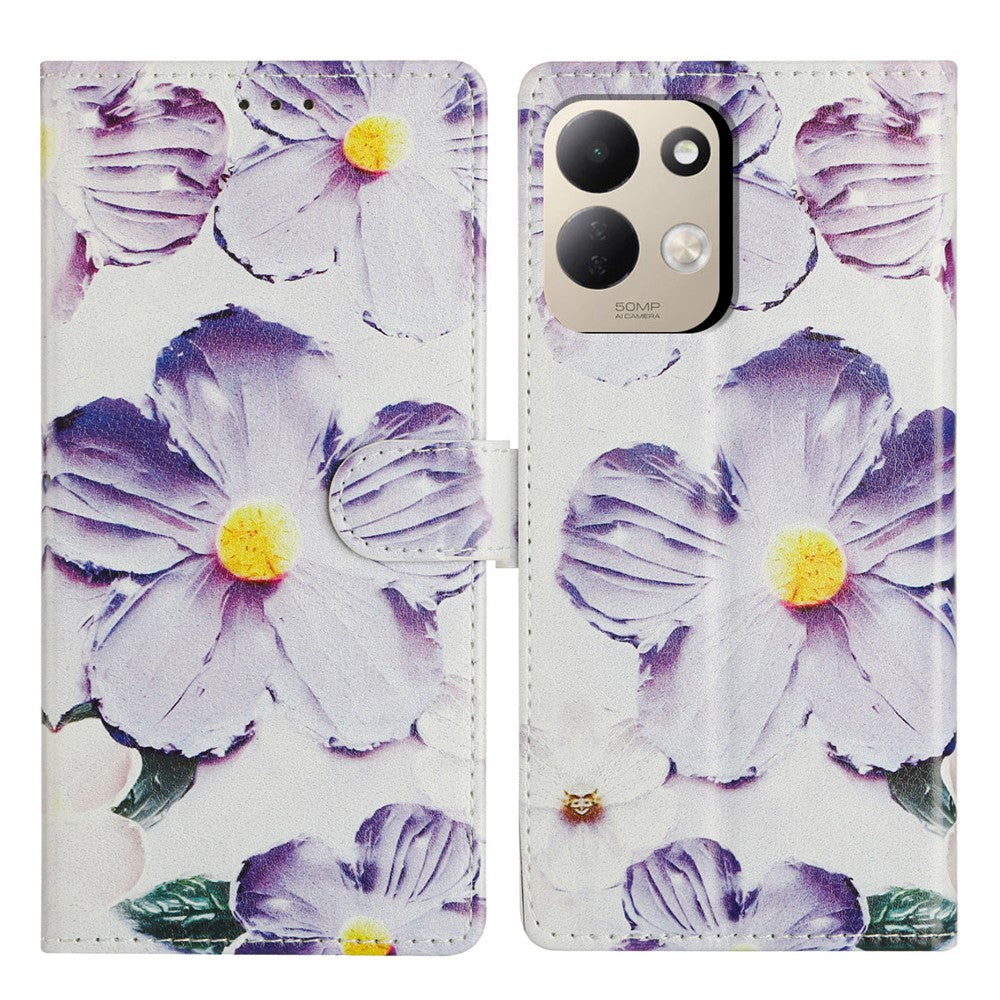 For Xiaomi Redmi 17 4G / 5G Case Pattern Printing Wallet Stand Flip Leather Phone Cover with Strap