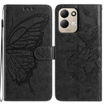 For Xiaomi Redmi 17 4G / 5G Case Butterfly Imprinted Wallet Stand PU Leather Flip Phone Cover with Strap