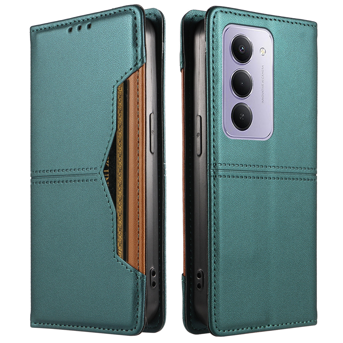 For Xiaomi Redmi 15 5G (EU) (171mm) / Xiaomi Redmi 15 4G (EU) (171mm) Wallet Case External Card Slot Magnetic Closing Leather Phone Cover