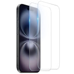 NORTHJO til iPhone 16 Plus TPU telefoncover med 2 stk. skærmbeskytter + 2 stk. linsefilm