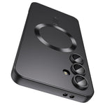 For Samsung Galaxy S25 Magnetic Case Ultra Thin TPU Phone Cover with Lens Protection
