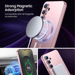 Til Samsung Galaxy S24 FE Magnetisk Cover Ultratyndt TPU Telefoncover med Linsebeskyttelse