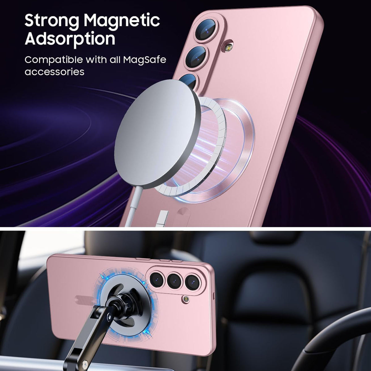 For Samsung Galaxy S26 FE Magnetic Case Ultra Thin TPU Phone Cover with Lens Protection