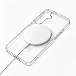 For Samsung Galaxy A56 5G Magnetic Case Clear Phone Cover with 2Pcs Camera Protectors + 1Pc Clear Screen Protector + 1Pc Anti-spy Screen Protector