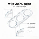 For Samsung Galaxy S25 Magnetic Case Clear Phone Cover with 2Pcs Camera Protectors + 1Pc Clear Screen Protector + 1Pc Anti-spy Screen Protector