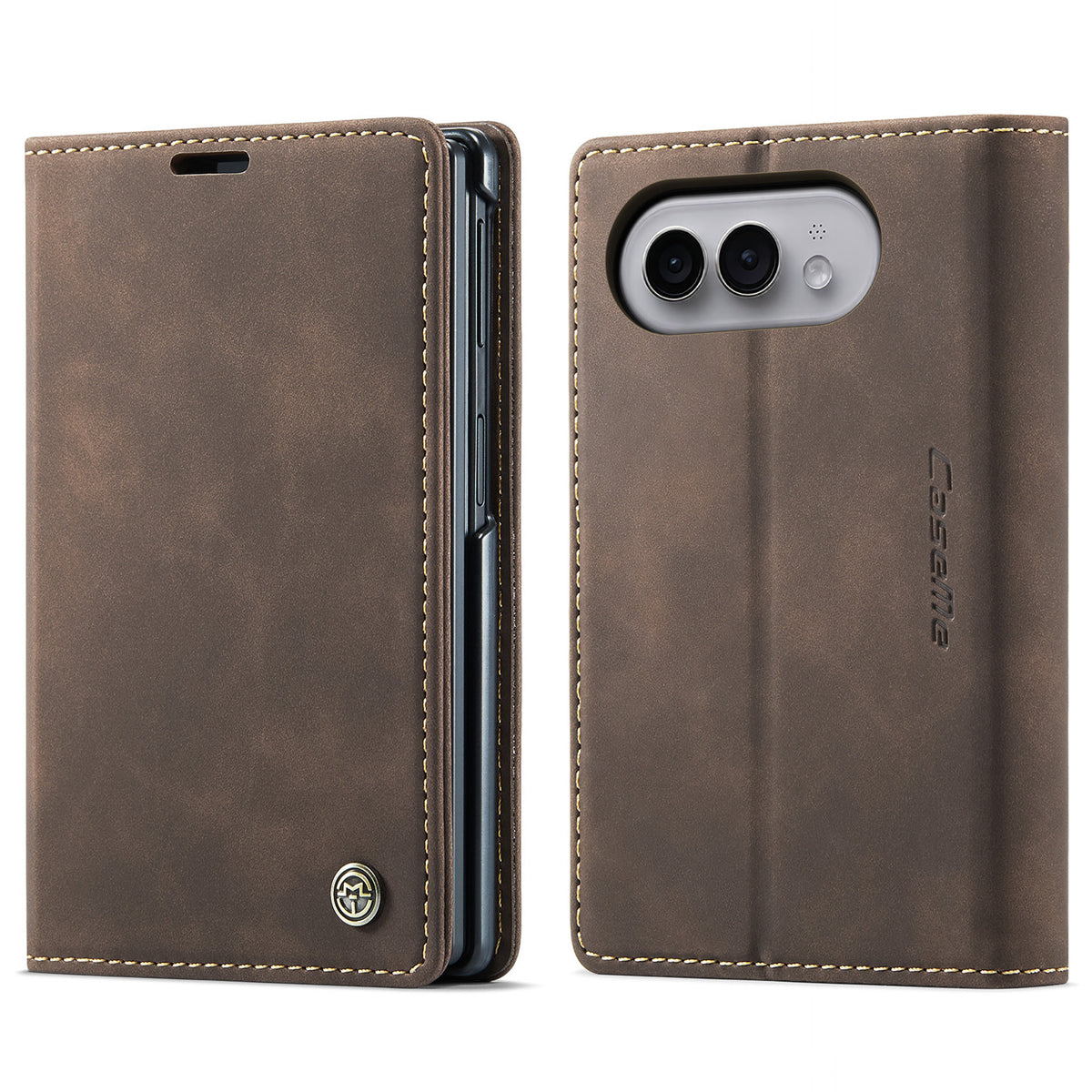 CASEME til iPhone Fold Wallet Cover 013 Series PU Læder Telefoncover Stativ