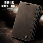 CASEME til iPhone Fold Wallet Cover 013 Series PU Læder Telefoncover Stativ