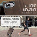 CASEME til iPhone Fold Wallet Cover 013 Series PU Læder Telefoncover Stativ