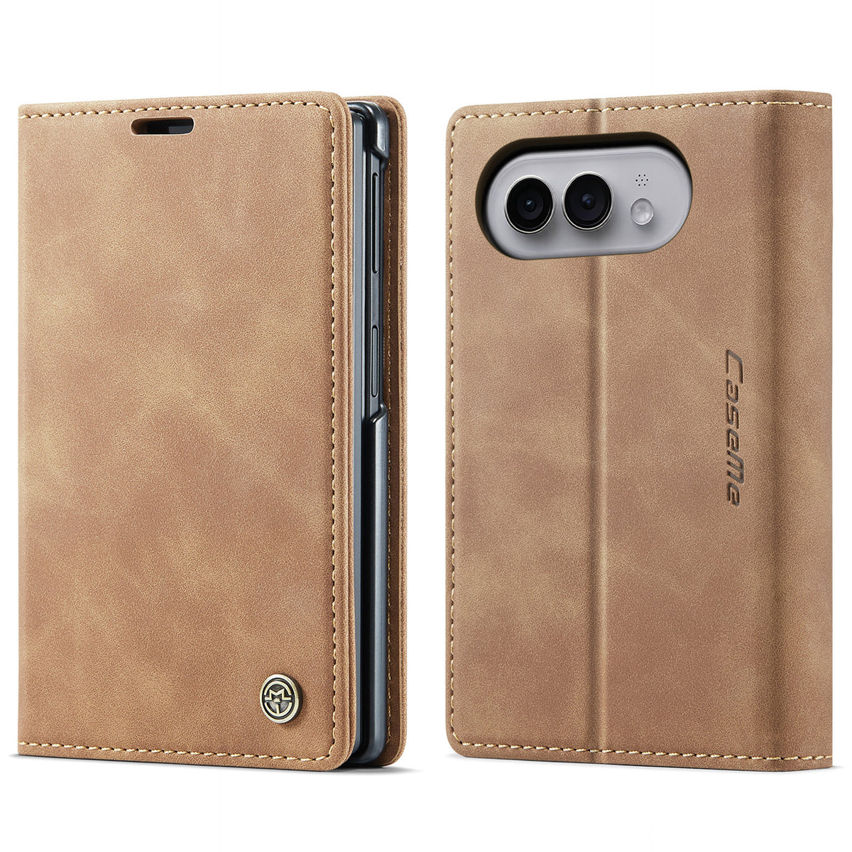 CASEME til iPhone Fold Wallet Cover 013 Series PU Læder Telefoncover Stativ