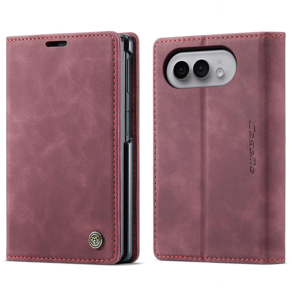 CASEME til iPhone Fold Wallet Cover 013 Series PU Læder Telefoncover Stativ