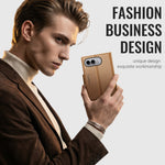 CASEME for iPhone Fold Case  023 Series RFID Blocking Wallet Stand Glossy Litchi Texture Leather Phone Cover