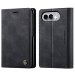 CASEME for iPhone Fold Case 033 Series RFID Blocking Wallet Stand Calf Texture Leather Phone Cover