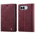 CASEME for iPhone Fold Case 033 Series RFID Blocking Wallet Stand Calf Texture Leather Phone Cover