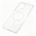 Samsung Galaxy S26 Ultra 3-i-1 magnetiskt skal TPU + akrylmobilskal med 180° anti-spionfilm + genomskinlig linsfilm