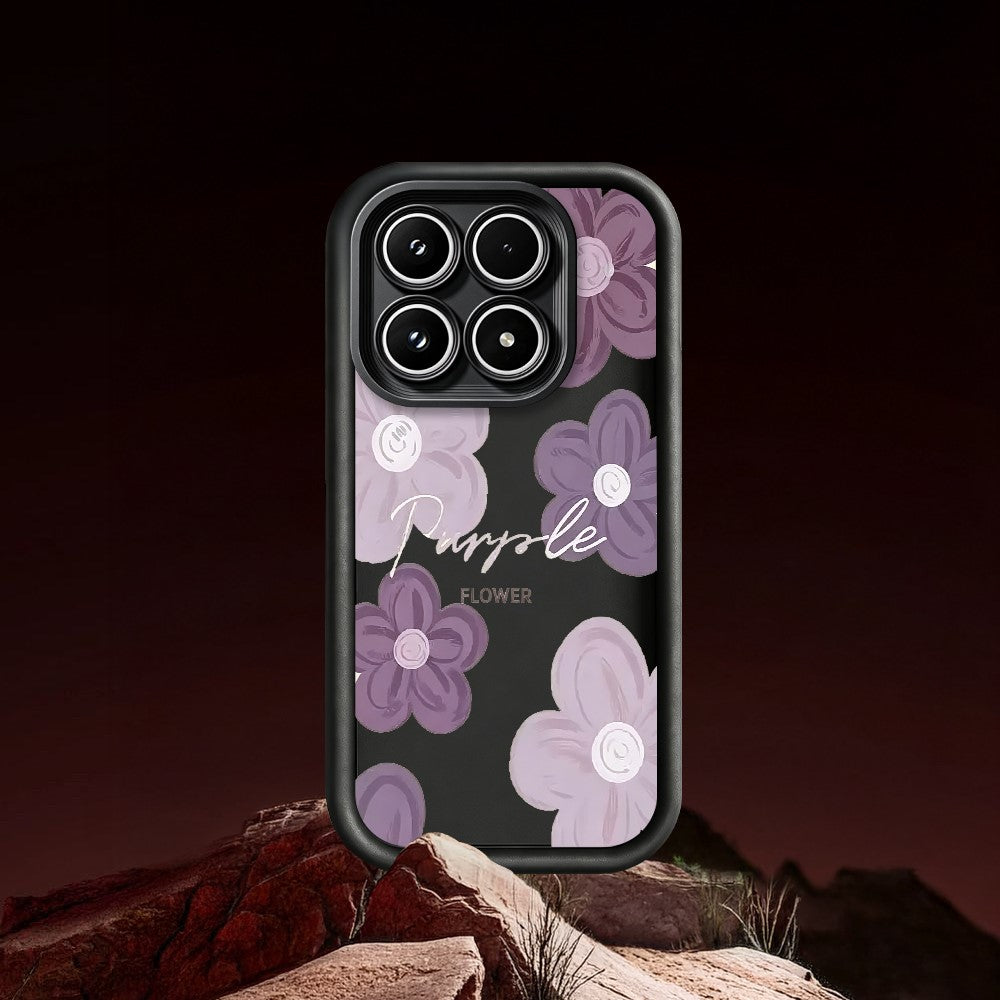 For Xiaomi 17 Case Floral Pattern Printing Rubberized TPU Phone Cover