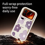 For Xiaomi 17 Pro Max Case Floral Pattern Printing Rubberized TPU Phone Cover