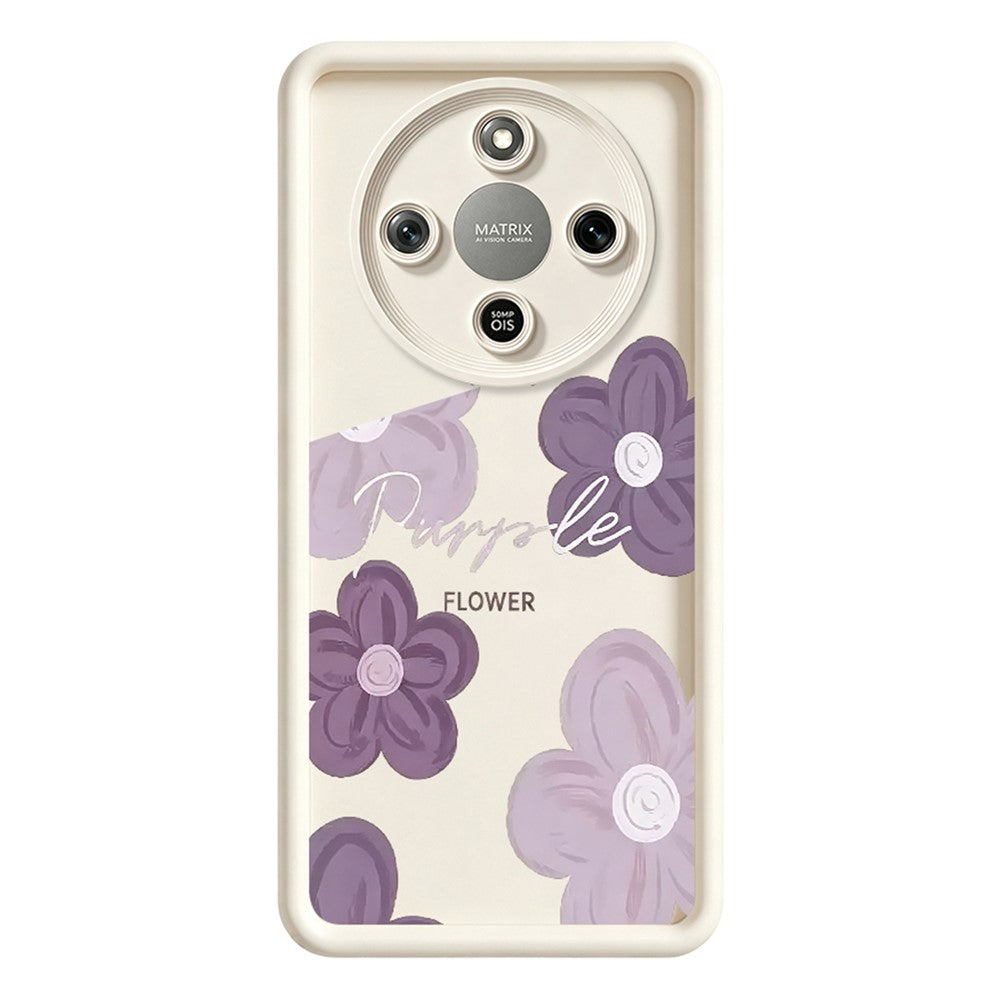 TPU Case For Honor X70 5G  /  X9d 5G  /  Magic8 Lite 5G Floral Pattern Printing Rubberized Phone Cover