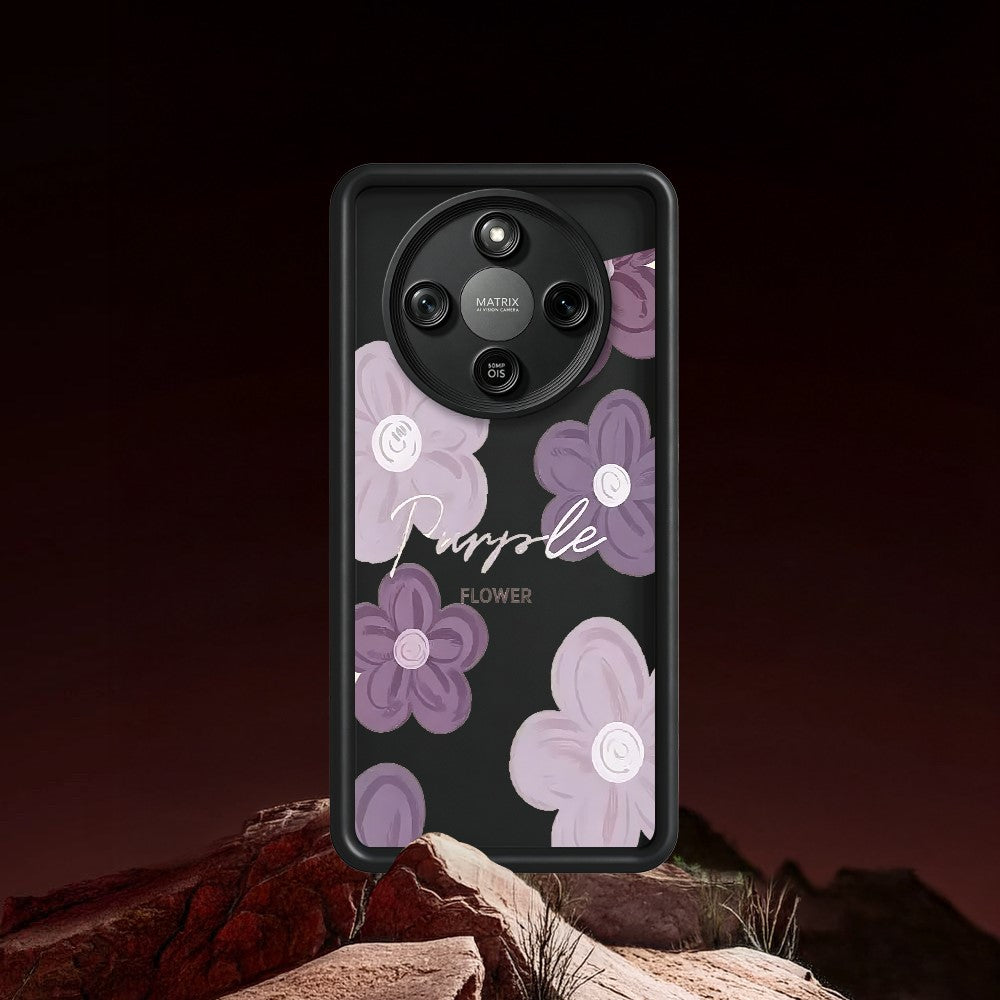 TPU Case For Honor X70 5G  /  X9d 5G  /  Magic8 Lite 5G Floral Pattern Printing Rubberized Phone Cover