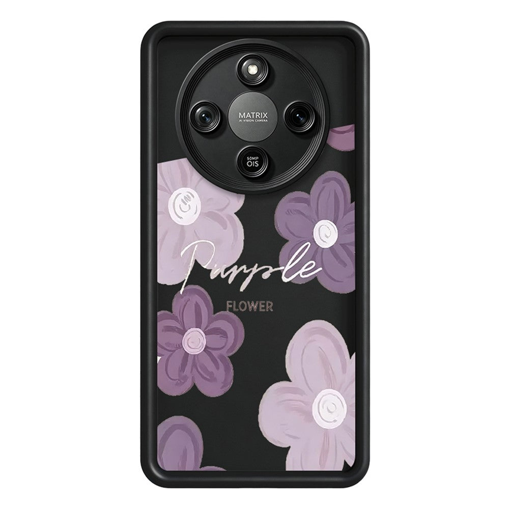 TPU Case For Honor X70 5G  /  X9d 5G  /  Magic8 Lite 5G Floral Pattern Printing Rubberized Phone Cover