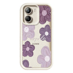For Xiaomi Poco X7 Pro 5G Case Floral Pattern Printing Rubberized TPU Phone Cover
