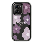 For Xiaomi Poco X7 Pro 5G Case Floral Pattern Printing Rubberized TPU Phone Cover