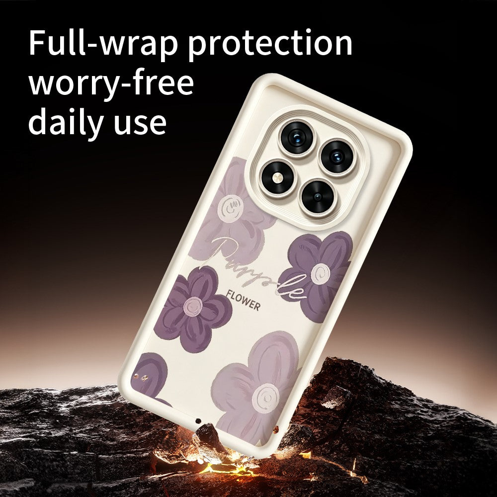 For Xiaomi Redmi Note 15 Pro+ 5G (Global)  /  Poco M8 Pro 5G Case Floral Pattern Printing Rubberized TPU Phone Cover