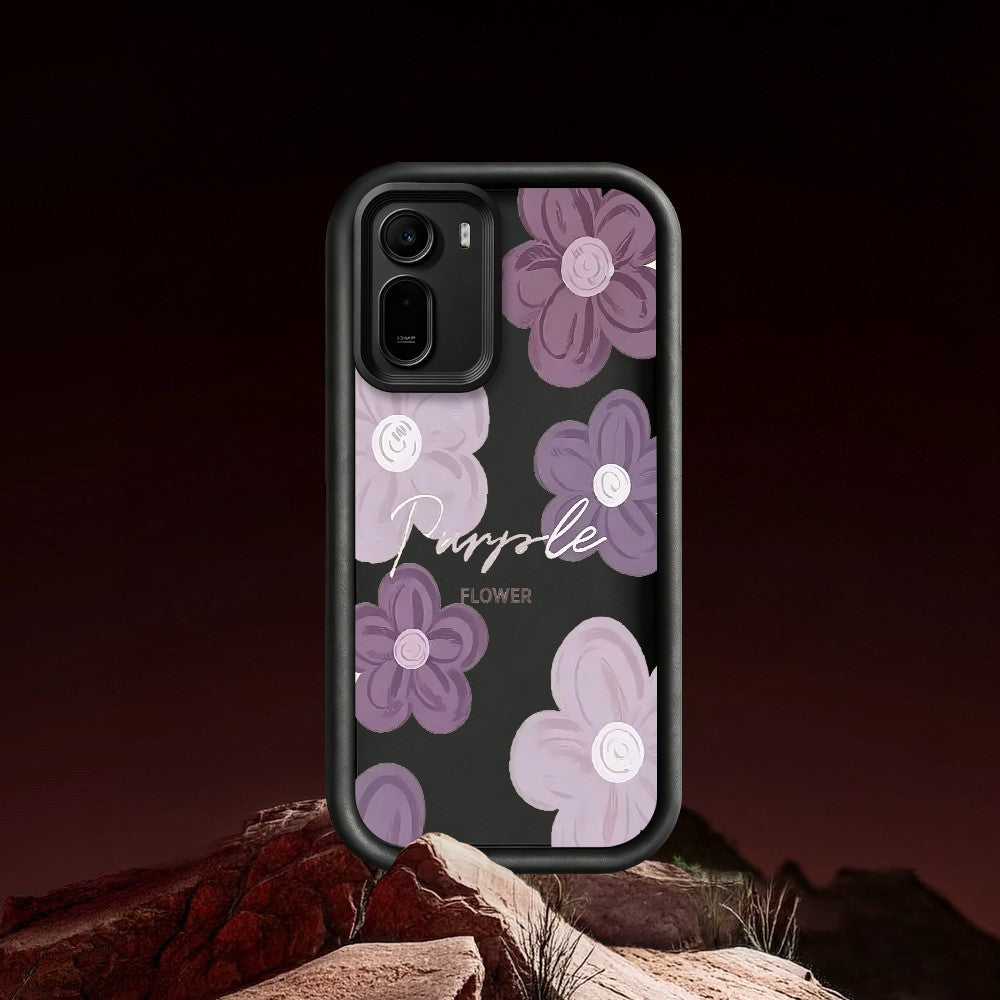 TPU Case For Xiaomi Redmi A7 Pro 5G  /  A7 Pro 4G (171.56mm)  /  Poco C85x 5G Floral Pattern Printing Rubberized Phone Cover