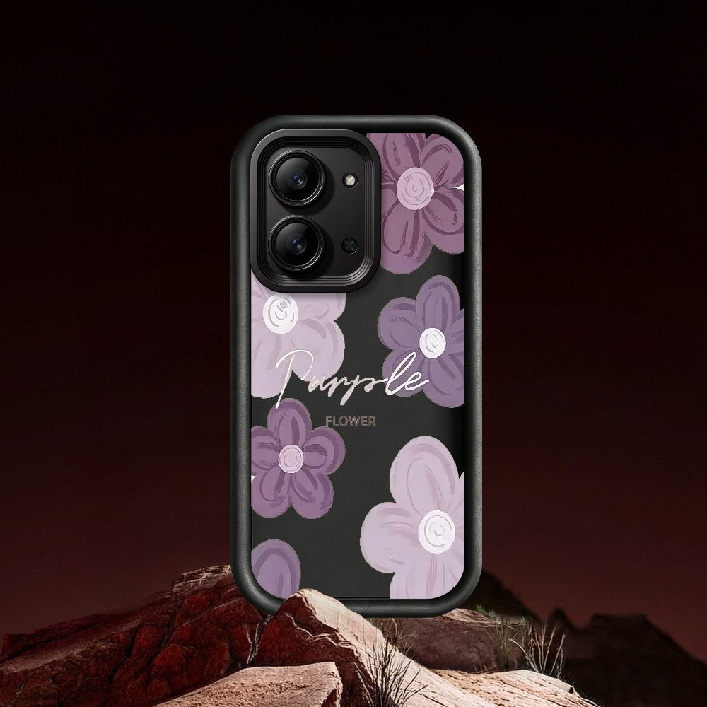 For Xiaomi Redmi 15C 4G (Global) (171mm)  /  Poco C85 4G (171mm) Case Floral Pattern Printing Rubberized TPU Phone Cover