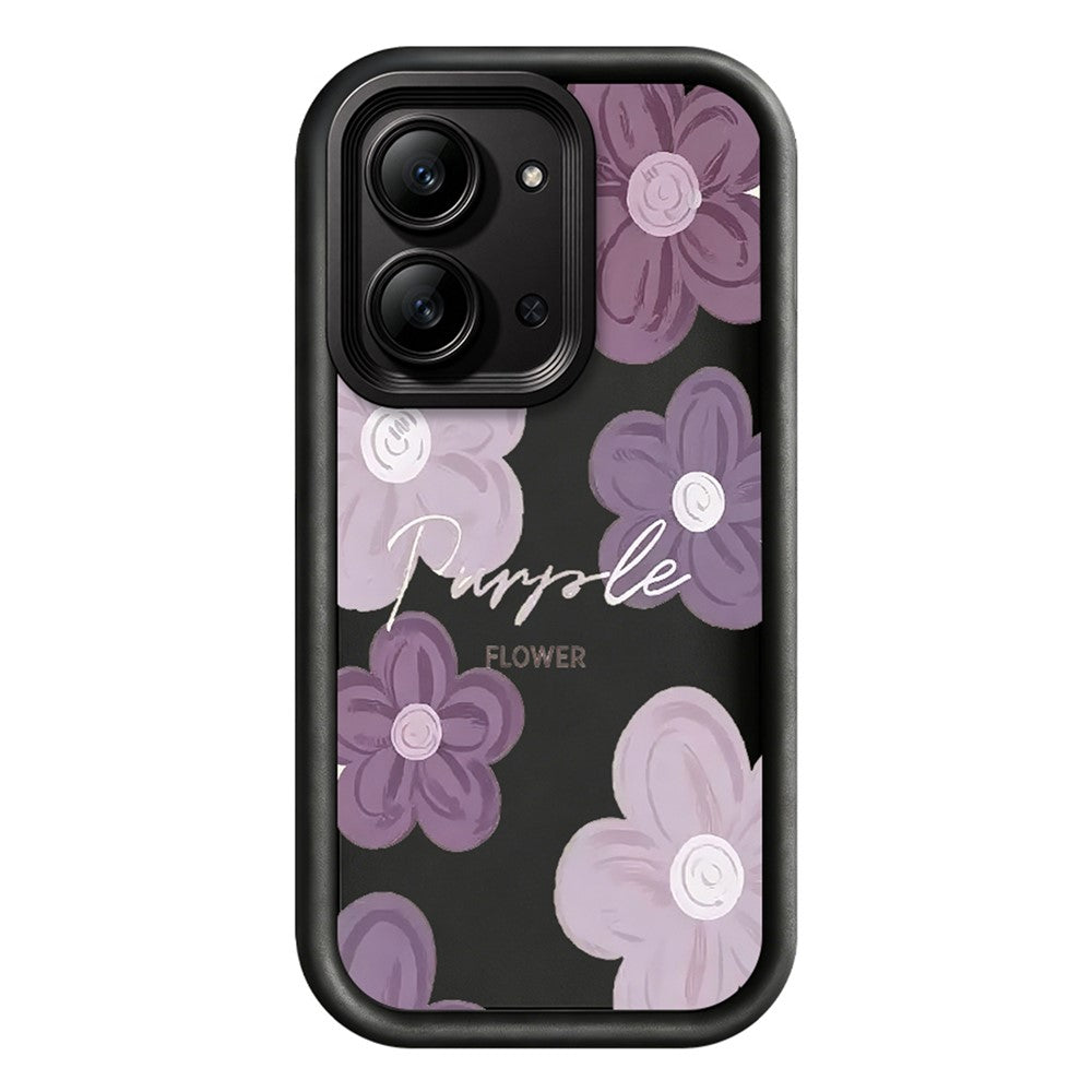 For Xiaomi Redmi 15C 4G (Global) (171mm)  /  Poco C85 4G (171mm) Case Floral Pattern Printing Rubberized TPU Phone Cover