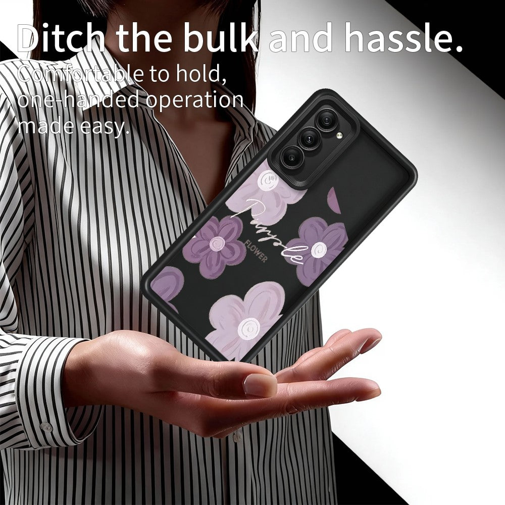 For Xiaomi Redmi 15 5G (EU) (171mm)  /  15 4G (EU) (171mm) Case Floral Pattern Printing Rubberized TPU Phone Cover