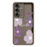 Skal med blommönster och gummibelagt TPU-fodral för Samsung Galaxy S26+