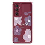 Samsung Galaxy A37 5G-skal med blommönster och gummibelagt TPU-fodral