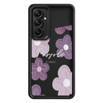 Samsung Galaxy A36 5G-skal med blommönster och gummibelagt TPU-fodral