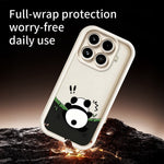 For Xiaomi 17T TPU Case Rubberized Anti-Slip Panda Pattern Printing Phone Cover