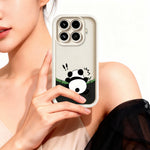 For Xiaomi 17T TPU Case Rubberized Anti-Slip Panda Pattern Printing Phone Cover