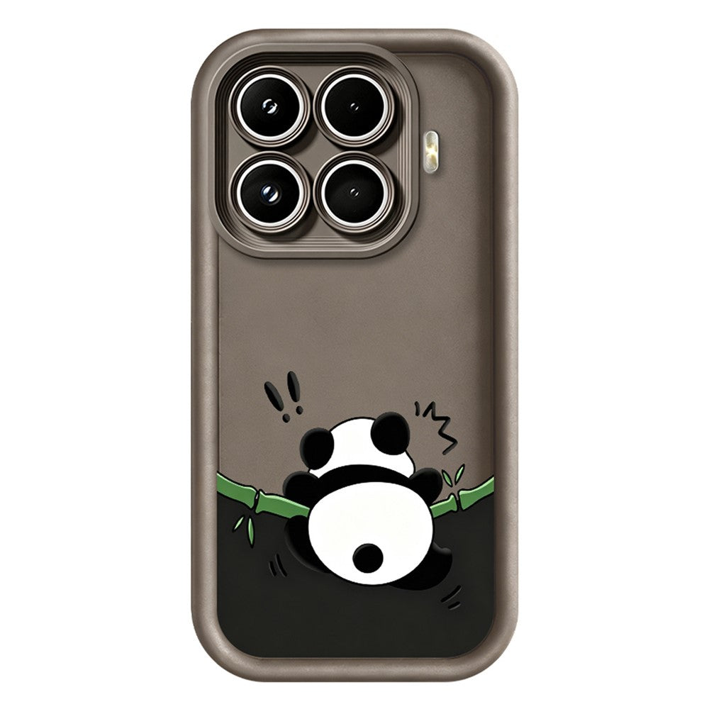 For Xiaomi 17T Pro TPU Case Rubberized Anti-Slip Panda Pattern Printing Phone Cover