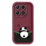 For Xiaomi 17 TPU Case Rubberized Anti-Slip Panda Pattern Printing Phone Cover
