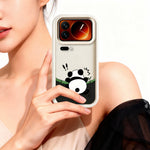 For Xiaomi 17 Pro TPU Case Rubberized Anti-Slip Panda Pattern Printing Phone Cover