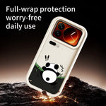 Xiaomi 17 Pro Max TPU-skal Gummerat halkfritt Pandamönster Tryckt mobilskal