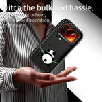 Xiaomi 17 Pro Max TPU-skal Gummerat halkfritt Pandamönster Tryckt mobilskal