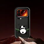 For Xiaomi 17 Pro Max TPU Case Rubberized Anti-Slip Panda Pattern Printing Phone Cover