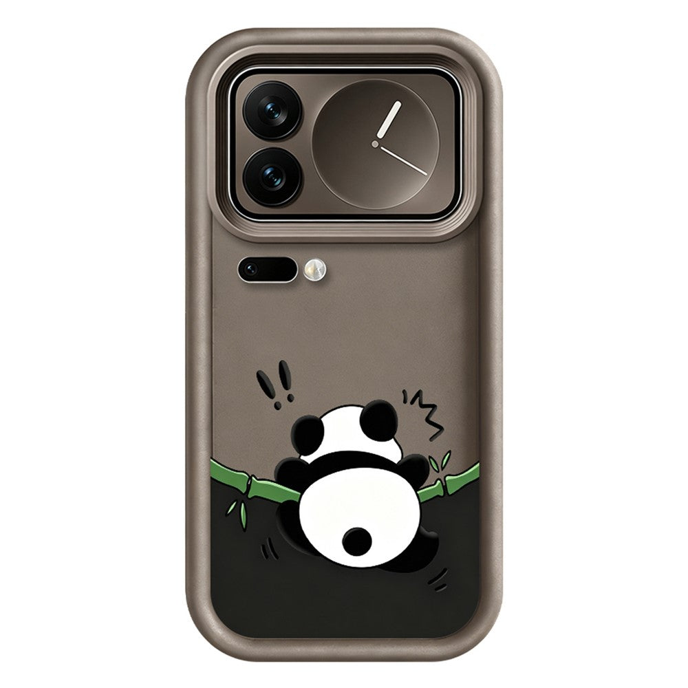 Xiaomi 17 Pro Max TPU-skal Gummerat halkfritt Pandamönster Tryckt mobilskal
