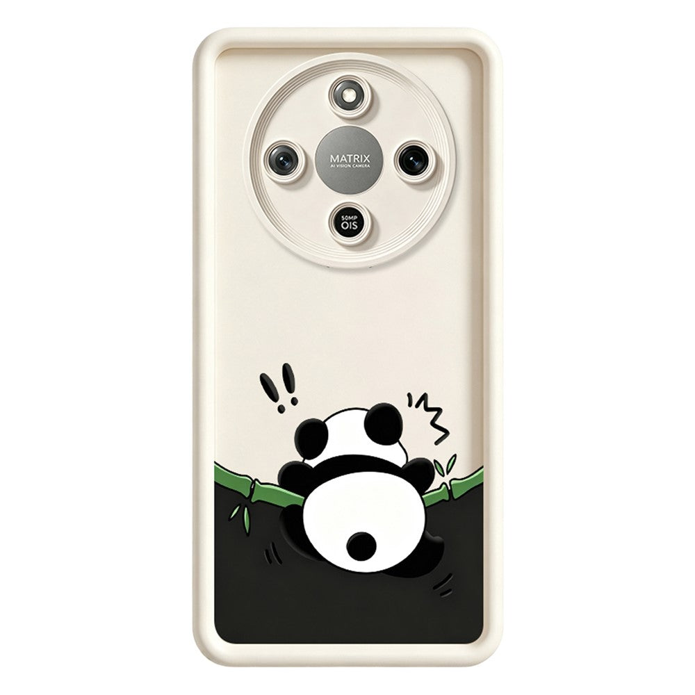 TPU Case For Honor X70 5G  /  X9d 5G  /  Magic8 Lite 5G Rubberized Anti-Slip Panda Pattern Printing Phone Cover