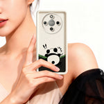 TPU Case For Honor X70 5G  /  X9d 5G  /  Magic8 Lite 5G Rubberized Anti-Slip Panda Pattern Printing Phone Cover