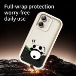 For Xiaomi Poco X7 Pro 5G TPU Case Rubberized Anti-Slip Panda Pattern Printing Phone Cover