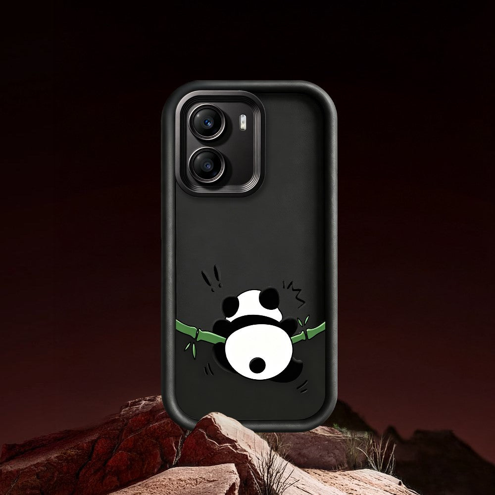 For Xiaomi Poco X7 Pro 5G TPU Case Rubberized Anti-Slip Panda Pattern Printing Phone Cover