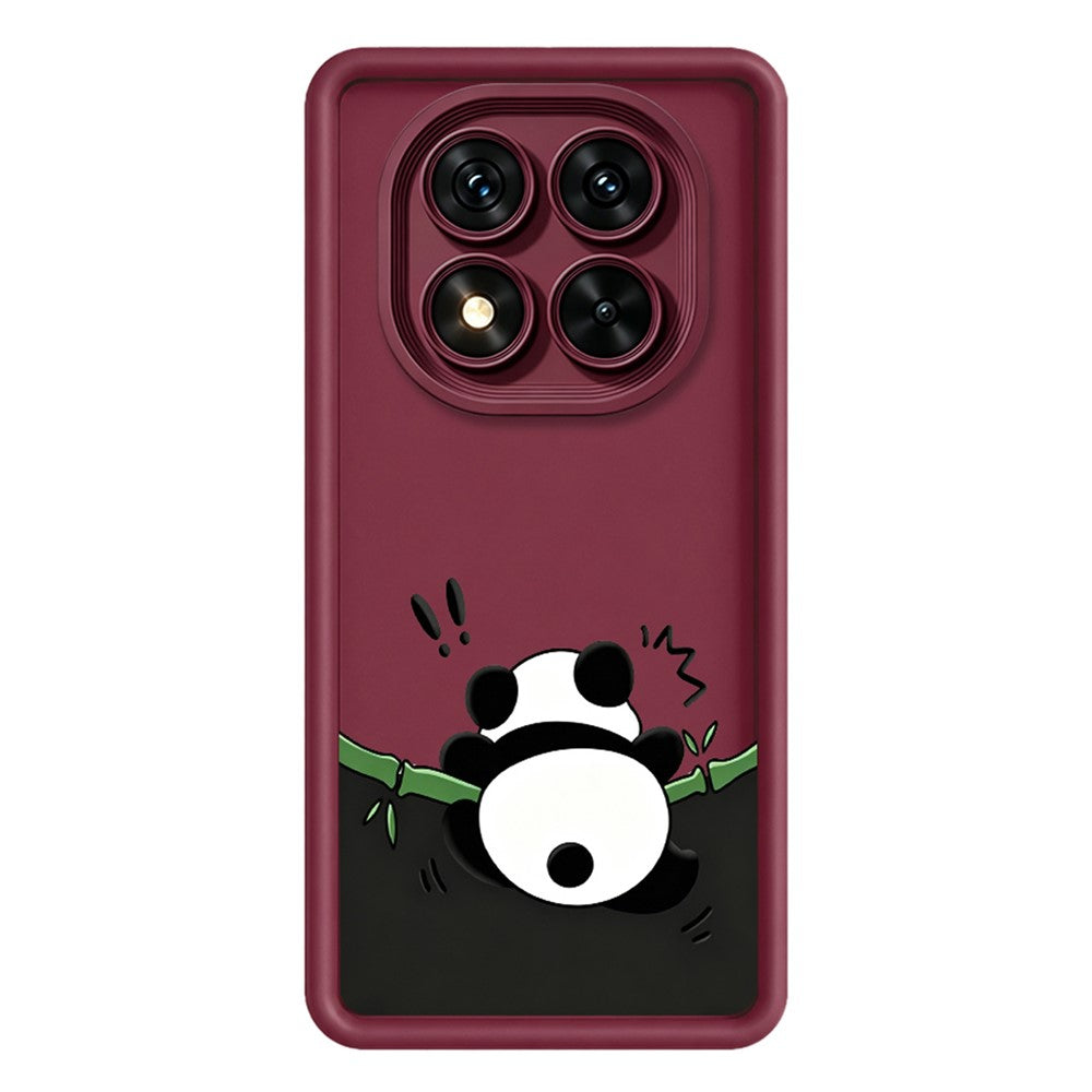 For Xiaomi Redmi Note 15 Pro+ 5G (Global)  /  Poco M8 Pro 5G TPU Case Rubberized Anti-Slip Panda Pattern Printing Phone Cover