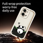 For Xiaomi Redmi 15C 5G (EU) (173mm)  /  15C 4G (EU) (173mm) TPU Case Rubberized Anti-Slip Panda Pattern Printing Phone Cover